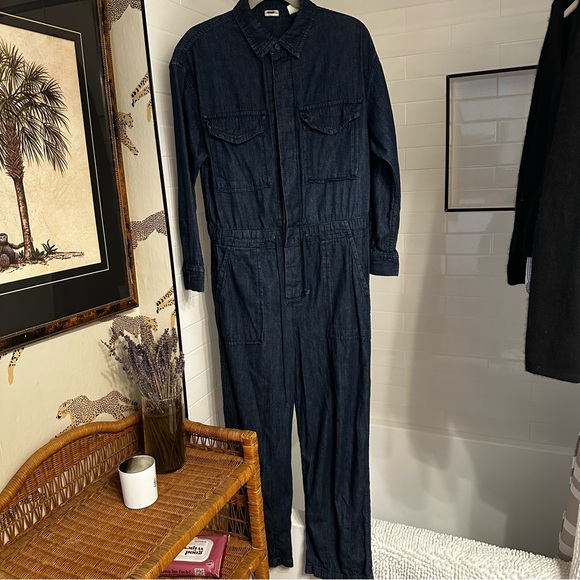 Denim Coveralls Jumpsuit Onepiece - Jeans Vintage Inspired - Picture 8 of 8